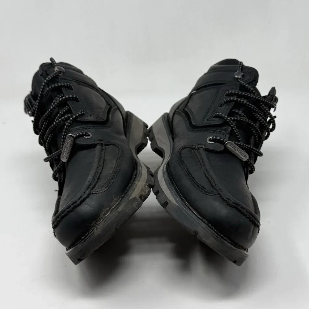 Rockport XCS Waterproof Chukka Boots Mens 8 W Wide Black Leather Preppy Gorpcore